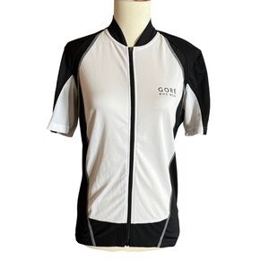 GORE BIKE WEAR WOMENS SHORT SLEEVE FULL ZIP CYCLING JERSEY BACK POUCH POCKETS M